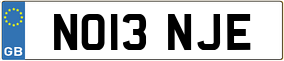 Trailer License Plate